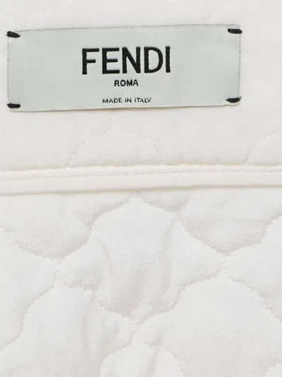 Pre-owned Fendi 2023 Quilted Silk Skirt