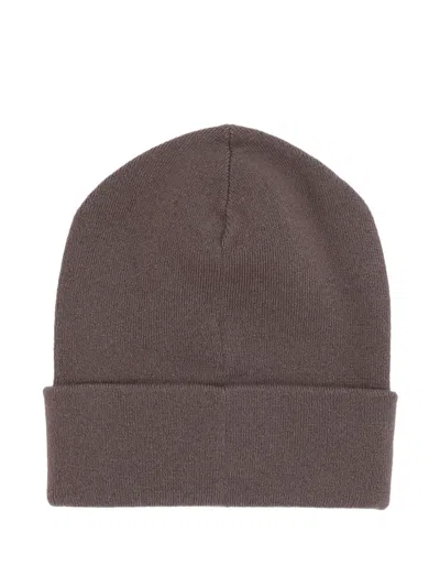 Brunello Cucinelli Embellished Beanie In Brown