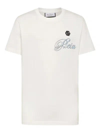 Philipp Plein Skull-print Cotton T-shirt In White