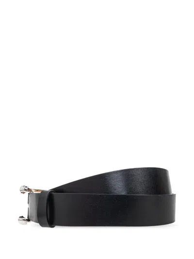 Alexander Mcqueen Twin Skull Belt In Black