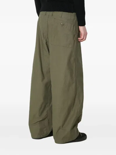 Human Made Logo-patch Trousers In Green