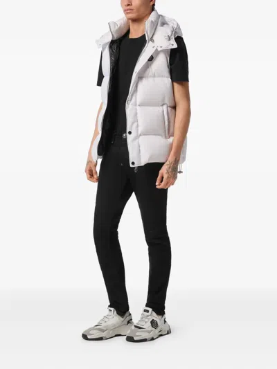 Philipp Plein Monogram Quilted Gilet In White
