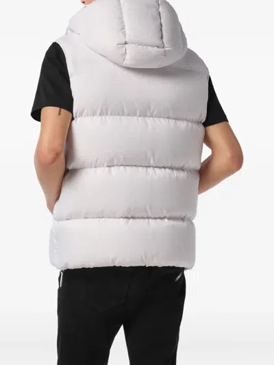 Philipp Plein Monogram Quilted Gilet In White