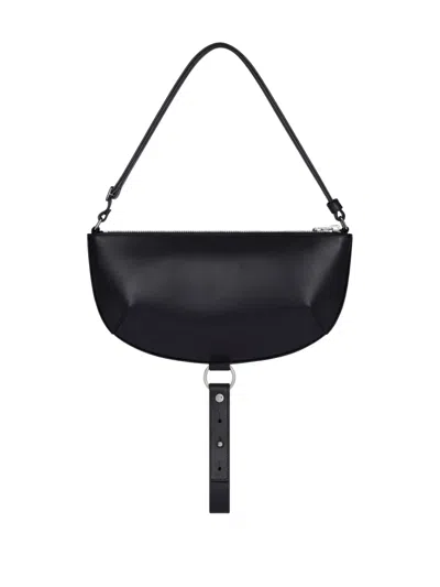 Courrèges Half-moon Leather Shoulder Bag