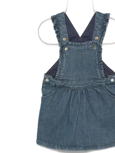 Tartine Et Chocolat Ruffled-straps Pinafore Dress In Blue