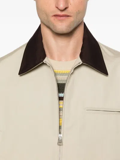 Jw Anderson Peplum-hem Jacket In Neutral