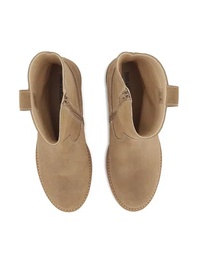 Zadig & Voltaire Suede Ankle Boots In Brown
