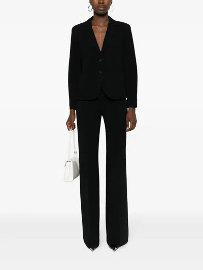 Max Mara Studio Trousers Black In Black