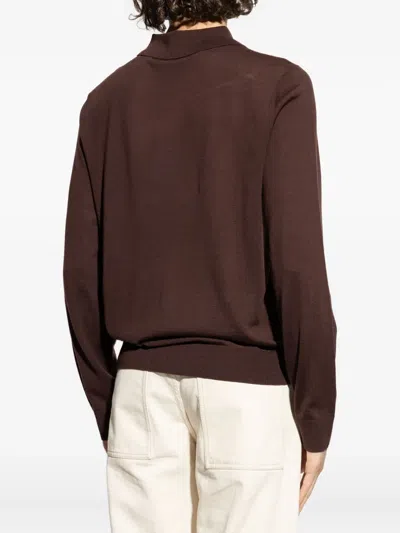 Paul Smith Polo-neck Sweater In Brown