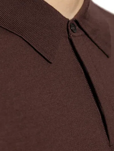 Paul Smith Polo-neck Sweater In Brown