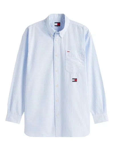 Tommy Hilfiger Bengal Striped Button-down Collar Shirt With Front Pocket In Blue