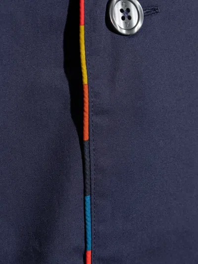 Paul Smith Torchon-piping Pyjama In Blue