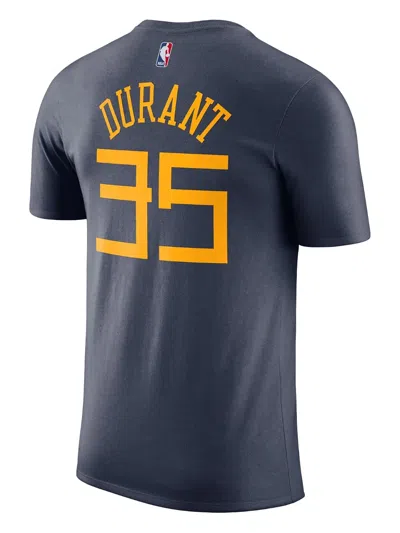 Nike As Gsw M Nk Dry Tee Es Ce Nn Warriors Durant Gray In Blue