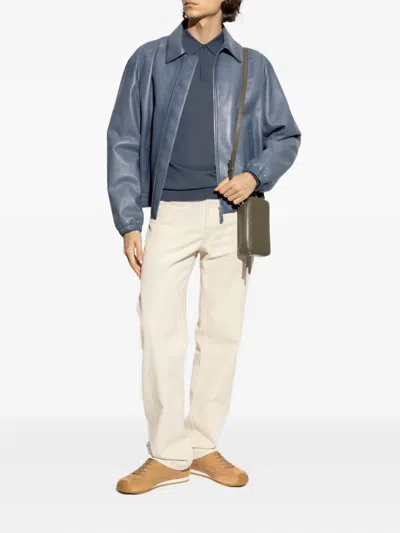 Paul Smith Merino-wool Polo Shirt In Gray