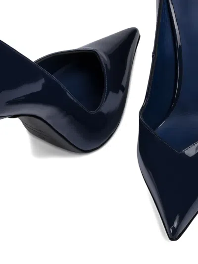 Le Silla Eva 120mm Metallic-effect Pumps In Blue