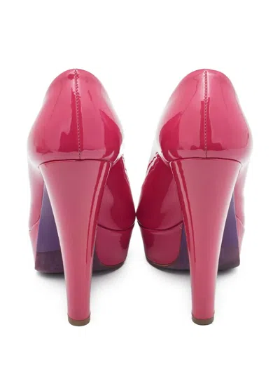 Pre-owned Miu Miu 140mm Patent-finish Leather Pumps