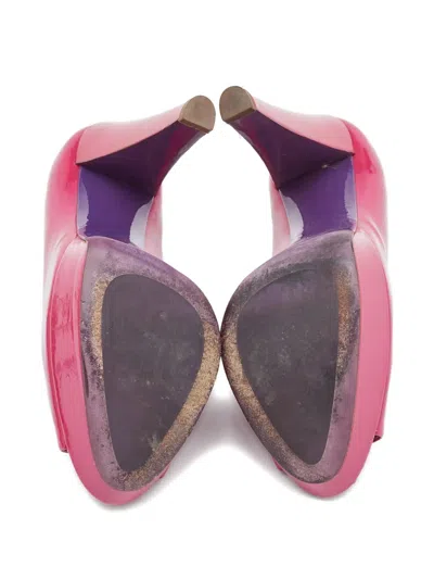 Pre-owned Miu Miu 140mm Patent-finish Leather Pumps
