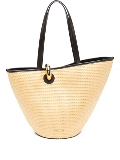 Jacquemus La Bambola Tote Bag In Neutral