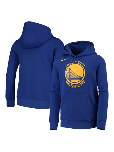 Nike Nba Golden State Warriors Hoodie In Blue