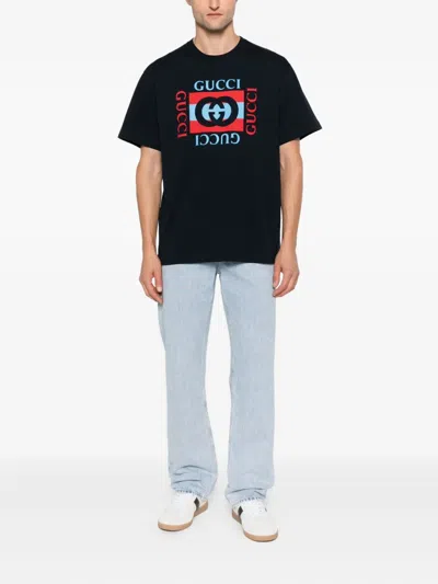 Gucci Men Printed Cotton Jersey T-shirt