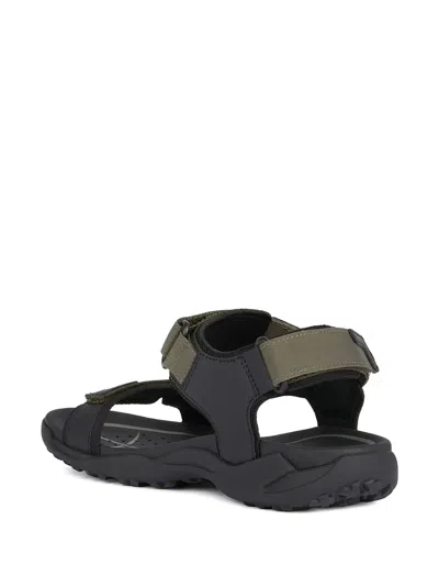 Geox Terreno Grip Sandals In Green