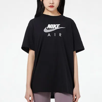 Nike (wmns)  Air Logo Casual Sports Short Sleeve Black T-shirt