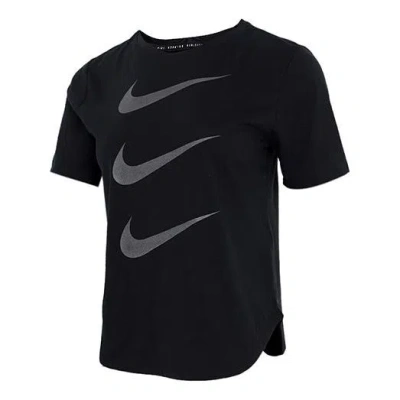 Nike (wmns)  Casual Sports Breathable Round Neck Short Sleeve Black T-shirt