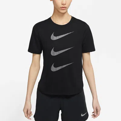 Nike (wmns)  Casual Sports Breathable Round Neck Short Sleeve Black T-shirt