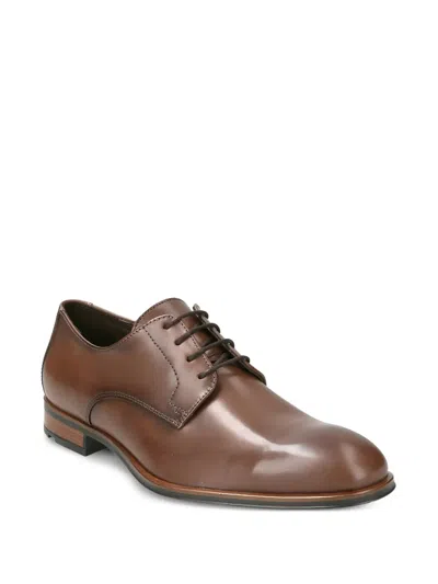 Lloyd Polished Leather Lace-up Shoes In Brown