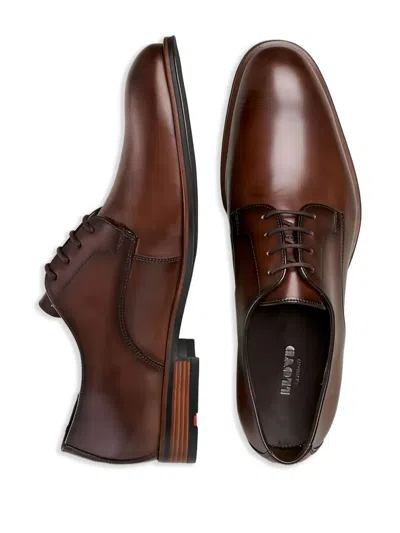 Lloyd Polished Leather Lace-up Shoes In Brown