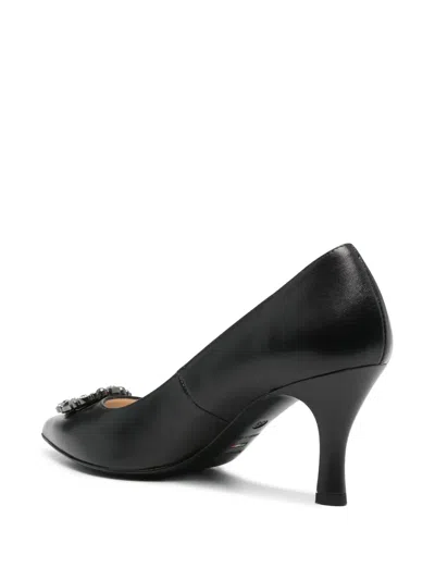 Nerogiardini 75mm Leather Pumps In Black