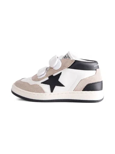 Golden Goose June Suede And Leather High-top Sneakers In White