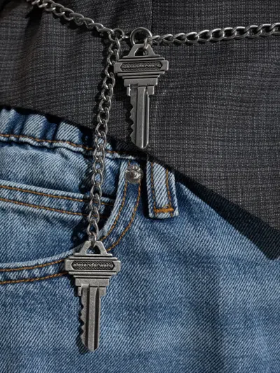 Alexander Wang Wool-blend Tailored Vest With Chain-link Clothing