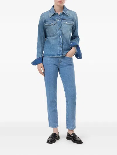 Closed High-waisted Jeans In Blue