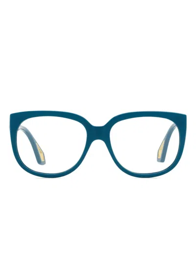 Gucci Square-frame Glasses In Blue