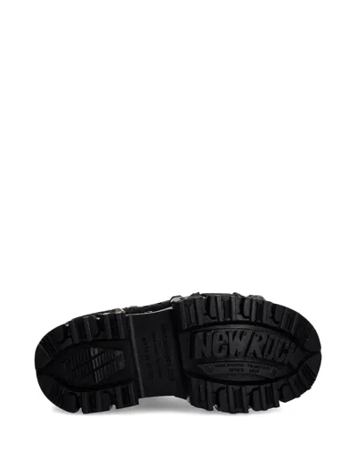 New Rock Studded Platform Sneakers In Black