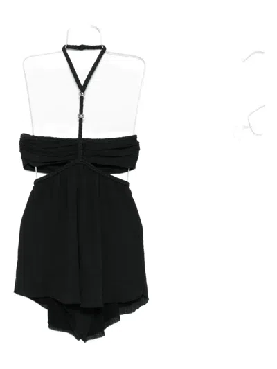 Isabel Marant Cut-out Halterneck Playsuit In Black
