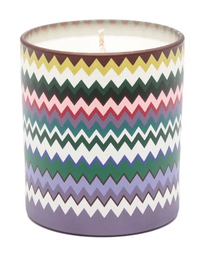 Missoni Zigzag-printed Candle (220g) In Multi