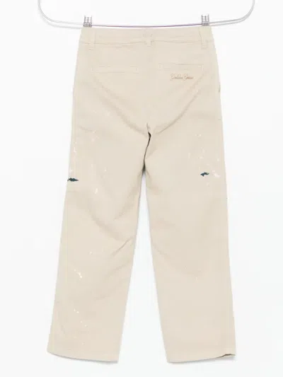 Golden Goose Paint-splatter Trousers In Neutral