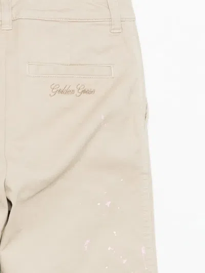 Golden Goose Paint-splatter Trousers In Neutral