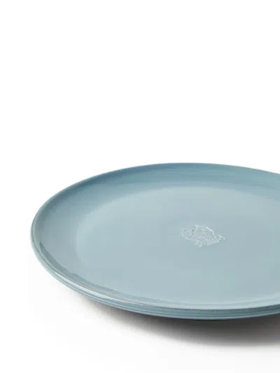 Brunello Cucinelli Embossed Charger Plate (32cm) In Blue
