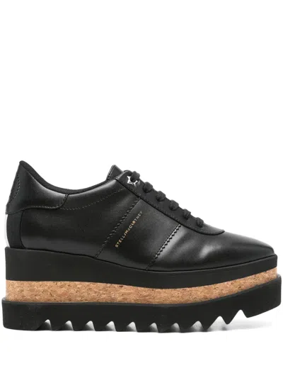 Stella Mccartney Elyse Platform Brogues With Contrast Sole In Black