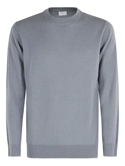 Eleventy Sugar Paper ml Tipping Crewneck Sweater In Gray