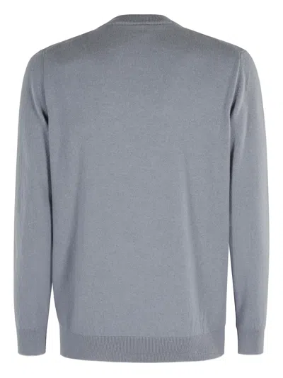 Eleventy Sugar Paper ml Tipping Crewneck Sweater In Gray