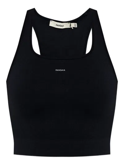 Pangaia Racer-back Compression Tank Top In Black