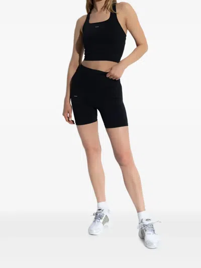 Pangaia Racer-back Compression Tank Top In Black