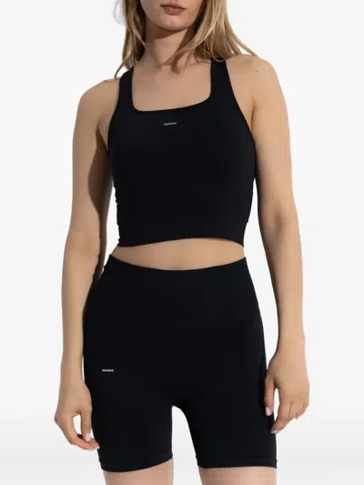 Pangaia Racer-back Compression Tank Top In Black