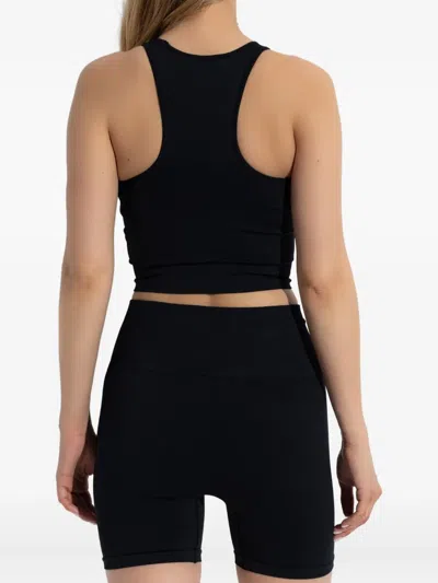 Pangaia Racer-back Compression Tank Top In Black