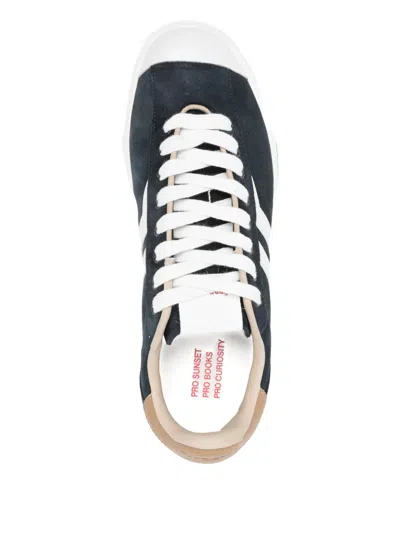 Pro-keds Suede Leather Stripe Low-tops In Blue