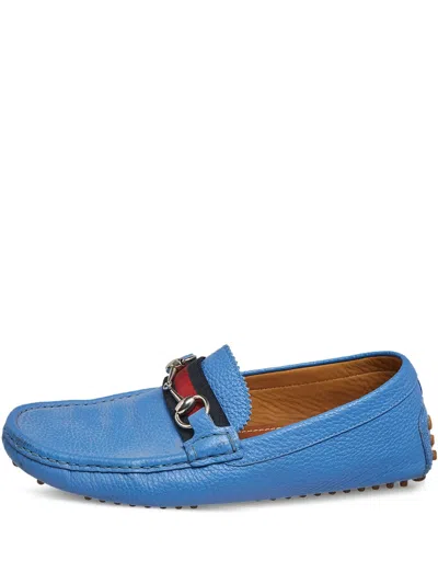 Pre-owned Gucci Horsebit Leather Loafers